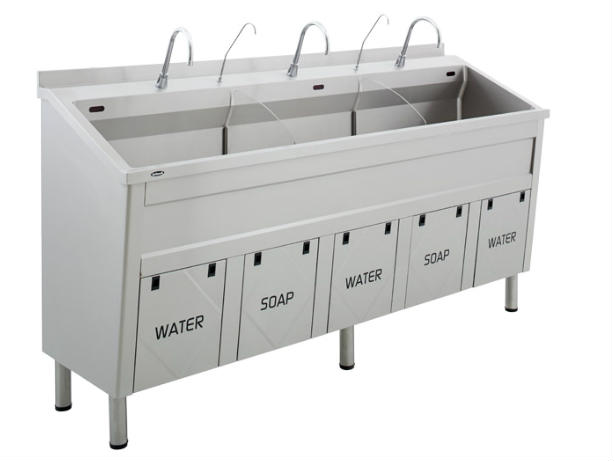 Scrub Sinks, Dual Controlled - Triple